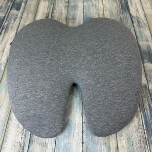 C CUSHION LAB Lumbar Pillow Extra Dense Ergonomic Firm Lower Back Support GRAY